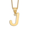 Thumbnail Image 1 of Initial J Necklace 14K Yellow Gold 18&quot;