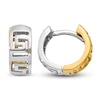 Thumbnail Image 1 of Hinged Hoop Earrings 14K Two-Tone Gold