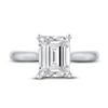 Thumbnail Image 3 of Lab-Created Diamond Solitaire Ring 2-1/2 ct tw Emerald 14K White Gold (F/VS2)