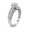 Thumbnail Image 2 of Diamond Engagement Ring 1-1/4 ct tw Round 14K White Gold