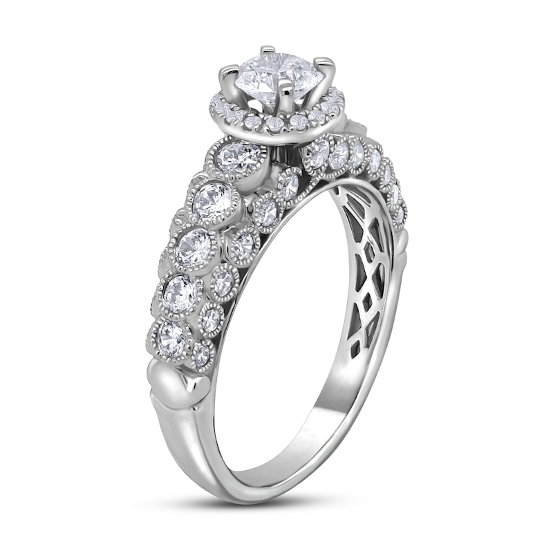 Main Image 2 of Diamond Engagement Ring 1-1/4 ct tw Round 14K White Gold