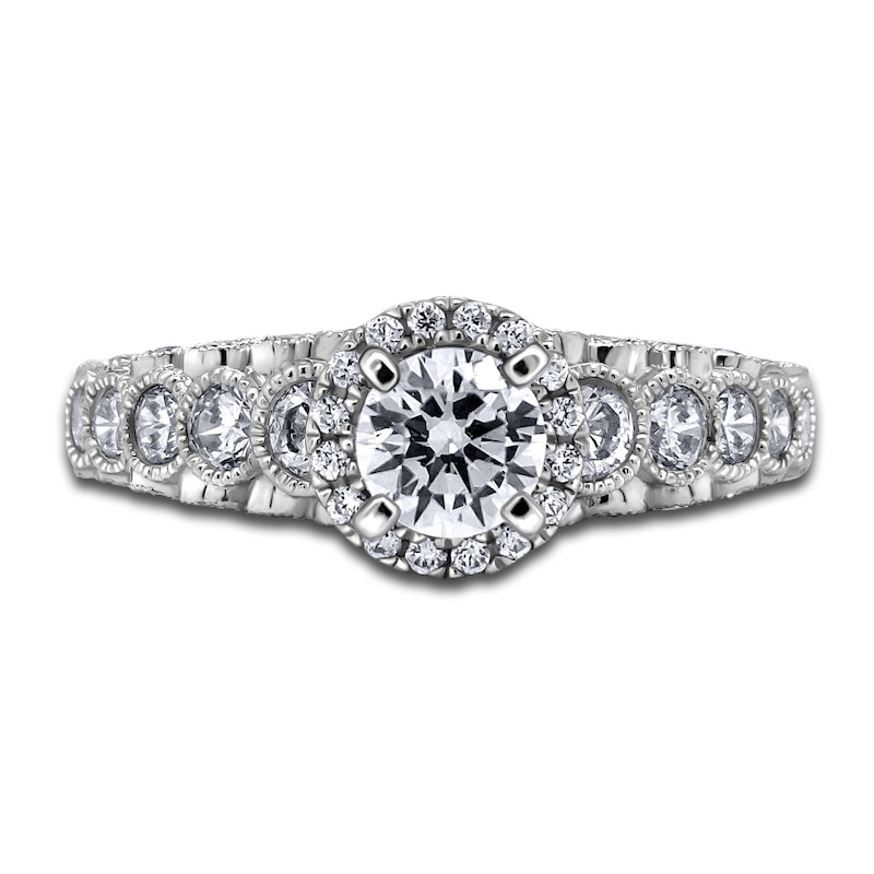 Main Image 3 of Diamond Engagement Ring 1-1/4 ct tw Round 14K White Gold