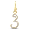 Thumbnail Image 1 of Charm'd by Lulu Frost Diamond Number 3 Charm 1/8 ct tw Pavé Round 10K Yellow Gold