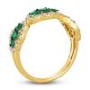 Thumbnail Image 2 of Le Vian Natural Emerald Ring 3/8 ct tw Diamonds 14K Honey Gold