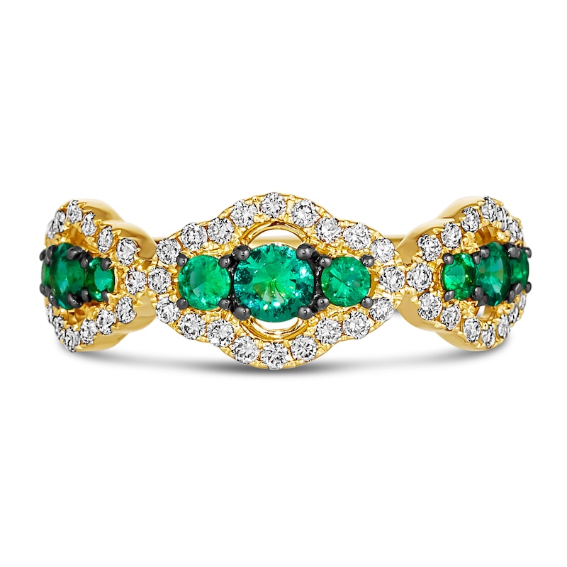 Le Vian Natural Emerald Ring 3/8 ct tw Diamonds 14K Honey Gold | Jared