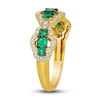 Thumbnail Image 4 of Le Vian Natural Emerald Ring 3/8 ct tw Diamonds 14K Honey Gold