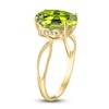 Thumbnail Image 1 of LALI Jewels Natural Peridot Ring 1/20 ct tw Diamonds 14K Yellow Gold