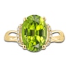 Thumbnail Image 2 of LALI Jewels Natural Peridot Ring 1/20 ct tw Diamonds 14K Yellow Gold
