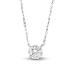 Thumbnail Image 1 of Lab-Created Diamond Solitaire Necklace 2 ct tw Round 14K White Gold 19&quot; (SI2/F)