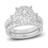 Thumbnail Image 1 of Diamond Halo Bridal Set 2 ct tw Round 14K White Gold