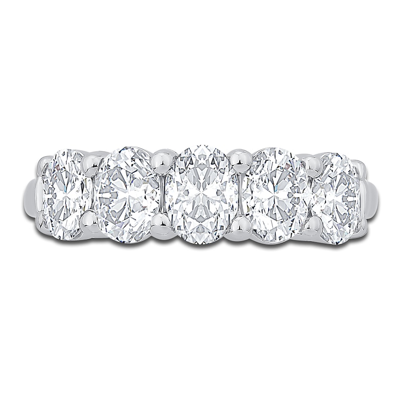 Diamond 5-Stone Anniversary Band 1-7/8 ct tw oval 14K White Gold | Jared