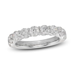 Lab-Created Diamond Anniversary Band 2 ct tw Round 14K White Gold