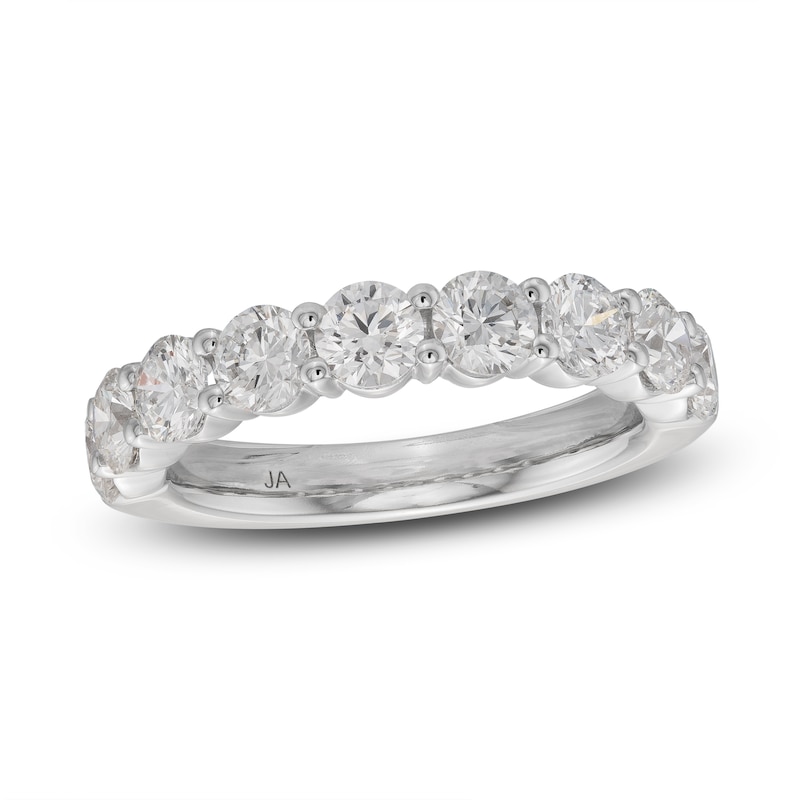 Main Image 1 of Lab-Created Diamond Anniversary Band 2 ct tw Round 14K White Gold