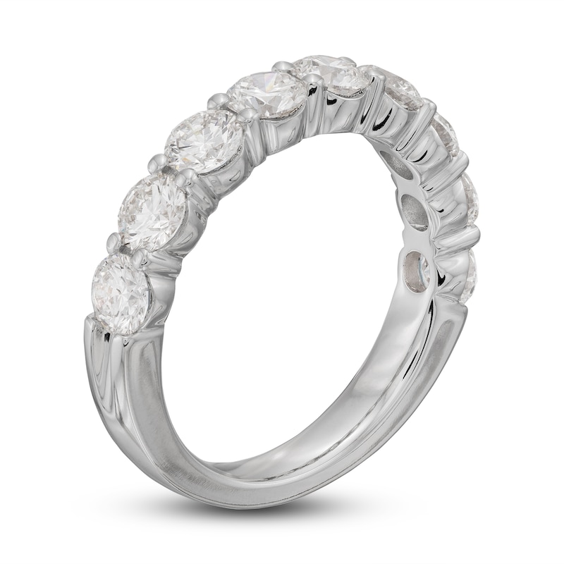 Lab-Created Diamond Anniversary Band 2 ct tw Round 14K White Gold