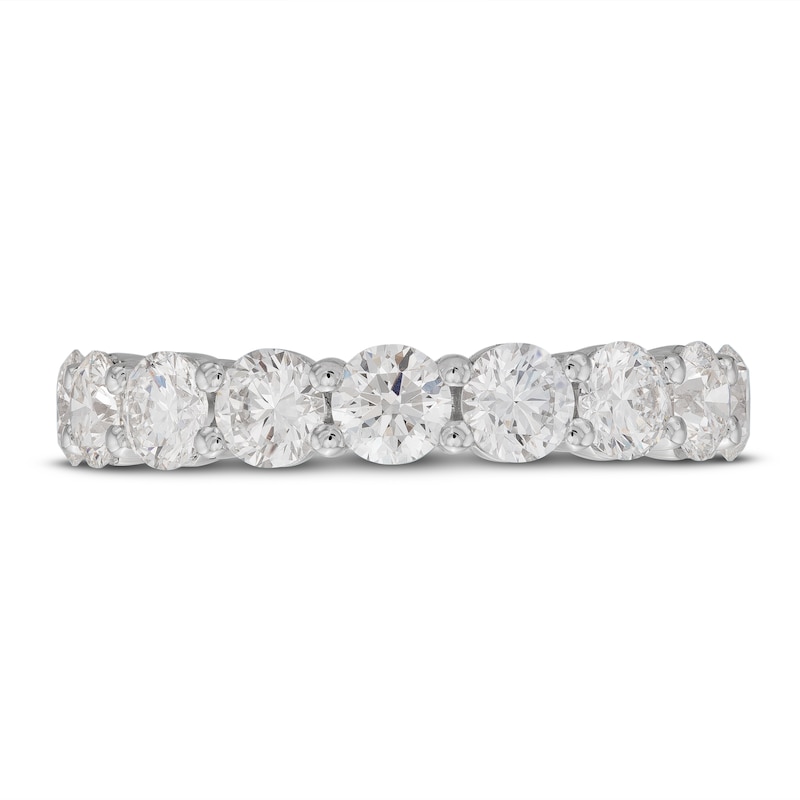 Main Image 3 of Lab-Created Diamond Anniversary Band 2 ct tw Round 14K White Gold