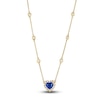 Thumbnail Image 0 of Le Vian Natural Ceylon Sapphire Necklace 1 ct tw Diamonds 18K Honey Gold 19"