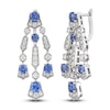 Thumbnail Image 0 of Le Vian Natural Blue Sapphire Earrings 1-1/8 ct tw Diamonds 18K Vanilla Gold