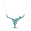 Thumbnail Image 0 of Le Vian Natural Ceylon Sapphire & Natural Emerald Necklace 1/5 ct tw Diamonds 14K Vanilla Gold 20"