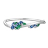 Thumbnail Image 0 of Le Vian Natural Ceylon Sapphire & Natural Emerald Bangle Bracelet 1/5 ct tw Diamonds 14K Vanilla Gold