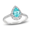 Thumbnail Image 1 of Le Vian Natural Blue Tourmaline Ring 1/2 ct tw Diamonds 18K Vanilla Gold