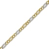 Thumbnail Image 2 of Italia D'Oro Diamond-Cut Oval Twist Necklace 14K Two-Tone Gold 18&quot;