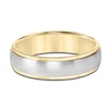 Thumbnail Image 3 of Men's Brushed Wedding Band 14K Two-Tone Gold 6.0mm