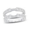 Thumbnail Image 1 of Princess & Round-Cut Diamond Milgrain Enhancer Ring 1 ct tw 14K White Gold