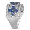 Thumbnail Image 3 of Le Vian Natural Blue Sapphire & Diamond Ring 3/4 ct tw 14K Vanilla Gold