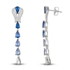 Thumbnail Image 0 of Le Vian Natural Blue & White Sapphire Earrings 14K Vanilla Gold