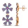 Thumbnail Image 1 of Le Vian Natural Blue Sapphire & Natural Amethyst Earrings 14K Strawberry Gold