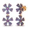 Thumbnail Image 2 of Le Vian Natural Blue Sapphire & Natural Amethyst Earrings 14K Strawberry Gold