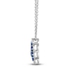 Thumbnail Image 1 of Le Vian Natural Blue Sapphire & Diamond Pendant Necklace 1/5 ct tw Platinum