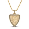 Thumbnail Image 1 of 1933 by Esquire Men's Griffin Shield Necklace 14K Yellow Gold Plated Sterling Silver 22&quot;