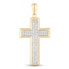 Thumbnail Image 1 of Men's Diamond Cross Charm 1/4 ct tw 10K Yellow Gold