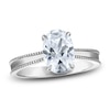 Thumbnail Image 0 of Lab-Created Oval Diamond Solitaire Engagement Ring 2 ct tw Platinum (F/SI2)