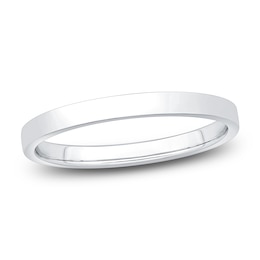 Flat Wedding Band Platinum 2mm