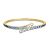 Thumbnail Image 0 of Le Vian Denim Ombré Sapphire Bangle Bracelet 14K Honey Gold