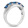 Thumbnail Image 1 of Le Vian Oval-Cut Blue Sapphire Ring 1/2 ct tw Diamonds 14K Vanilla Gold