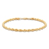 Thumbnail Image 1 of Solid Glitter Rope Chain Bracelet 3.8mm 14K Yellow Gold 8.5&quot;