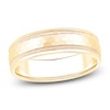 Thumbnail Image 1 of Men's Hammered Milgrain Wedding Band 18K Yellow Gold 6mm