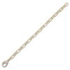 Thumbnail Image 2 of Shy Creation Diamond Clasp Paperclip Chain Bracelet 3/8 ct tw 14K Yellow Gold 7&quot; SC55023436