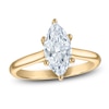 Thumbnail Image 1 of Marquise-Cut Lab-Created Diamond Solitaire Plus Engagement Ring 1-5/8 ct tw 18K Yellow Gold (VS2/F)