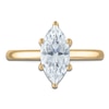 Thumbnail Image 3 of Marquise-Cut Lab-Created Diamond Solitaire Plus Engagement Ring 1-5/8 ct tw 18K Yellow Gold (VS2/F)