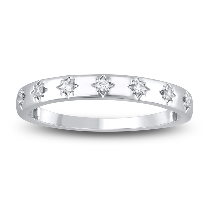 Main Image 3 of Lab-Created Diamond Anniversary Ring Three-Piece Gift Set 1/3 ct tw 14K White Gold