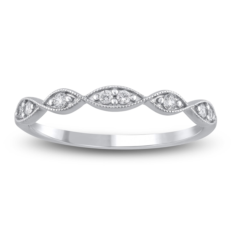 Main Image 4 of Lab-Created Diamond Anniversary Ring Three-Piece Gift Set 1/3 ct tw 14K White Gold