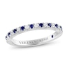 Thumbnail Image 1 of Vera Wang WISH Diamond/Sapphire Anniversary Ring 1/8 ct tw Round 14K White Gold