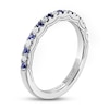 Thumbnail Image 2 of Vera Wang WISH Diamond/Sapphire Anniversary Ring 1/8 ct tw Round 14K White Gold