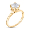 Thumbnail Image 2 of Diamond Solitaire Floral Engagement Ring 2 ct tw Round 14K Yellow Gold (I2/I)