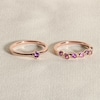 Thumbnail Image 4 of Juliette Maison Natural White Sapphire & Natural Rhodolite Garnet Ring 10K Yellow Gold