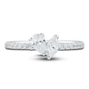 Thumbnail Image 3 of Diamond Two-Stone Engagement Ring 3/4 ct tw Round 14K White Gold